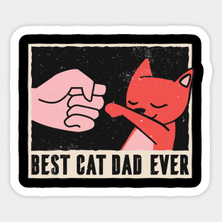 Best Cat Dad Ever Sticker